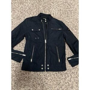 Diesel Men's Navy Large Lightweight Zip-Up  New Jacket Sz M